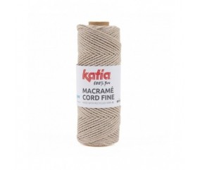 Bobine de corde recyclé Macrame Cord Fine 220 GR - Katia - certifié Oeko-Tex marron sperenza