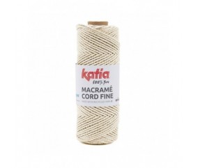 Bobine de corde recyclé Macrame Cord Fine 220 GR - Katia - certifié Oeko-Tex écru sperenza