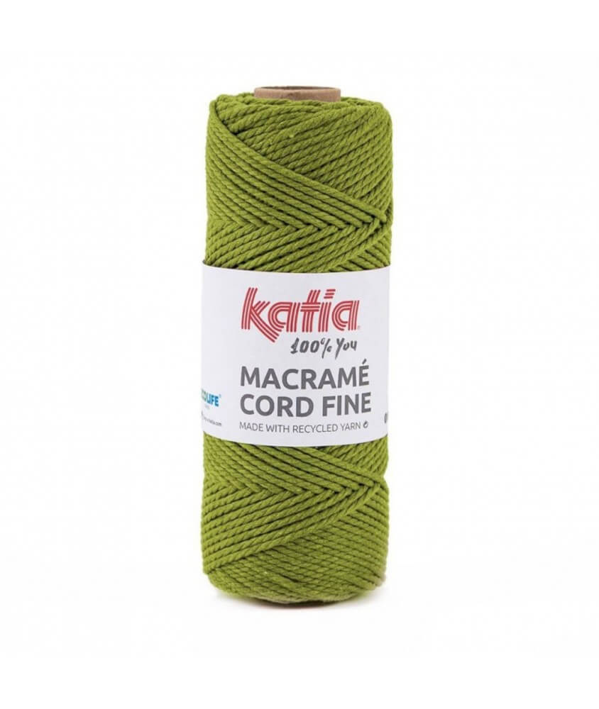 Bobine de corde recyclé Macrame Cord Fine 220 GR - Katia - certifié Oeko-Tex vert sperenza