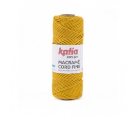 Bobine de corde recyclé Macrame Cord Fine 220 GR - Katia - certifié Oeko-Tex jaune sperenza