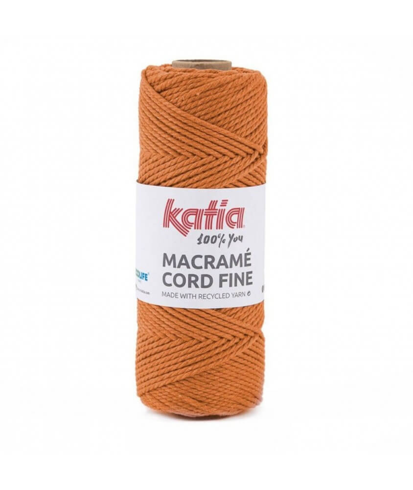 Bobine de corde recyclé Macrame Cord Fine 220 GR - Katia - certifié Oeko-Tex orange sperenza Bobine de corde recyclé Macrame Cord Fine 220 GR - Katia - certifié Oeko-Tex orange sperenza