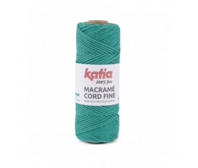 Bobine de corde recyclé Macrame Cord Fine 220 GR - Katia - certifié Oeko-Tex bleu sperenza