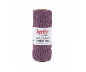 Bobine de corde recyclé Macrame Cord Fine 220 GR - Katia - certifié Oeko-Tex violet sperenza