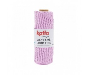 Bobine de corde recyclé Macrame Cord Fine 220 GR - Katia - certifié Oeko-Tex rose sperenza