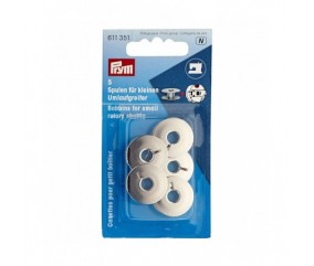 Canettes métal pour machine à coudre 21,2 à 22mmX 5 - Prym