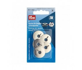 Canettes métal pour machine à coudre 21,2 à 22mmX 5 - Prym