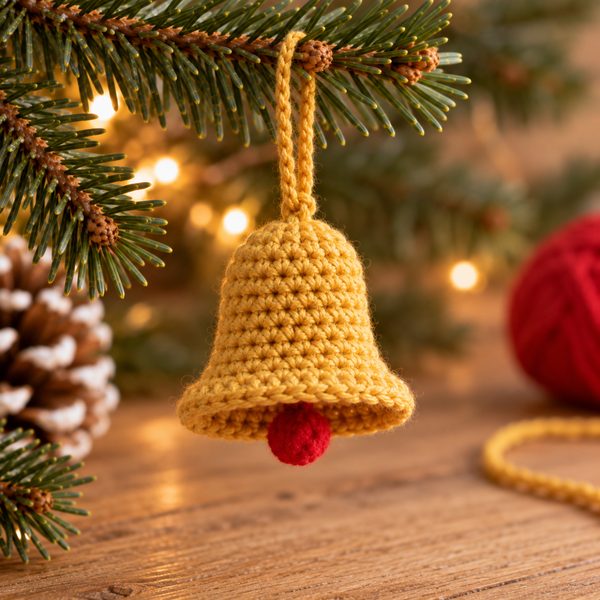 cloche au crochet : mini-projet du jour 11 du calendrier de l'Avent tricot et crochet