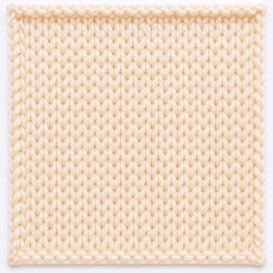Jersey double au tricot : illustration du point