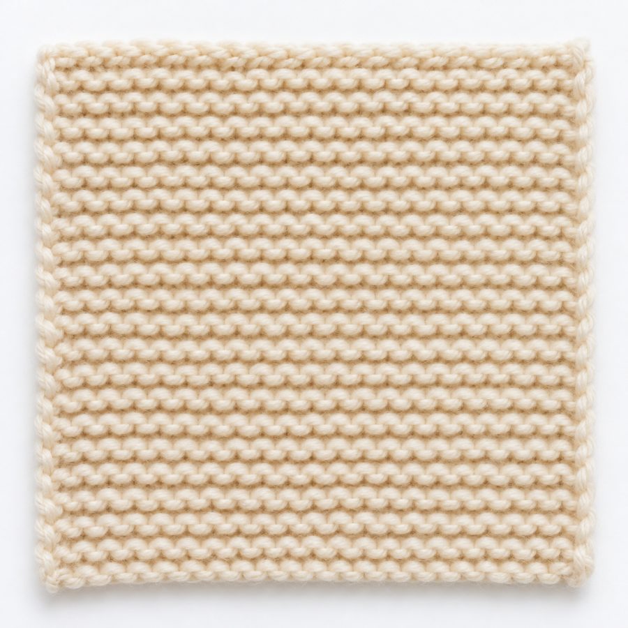 Point mousse au tricot : illustration du point