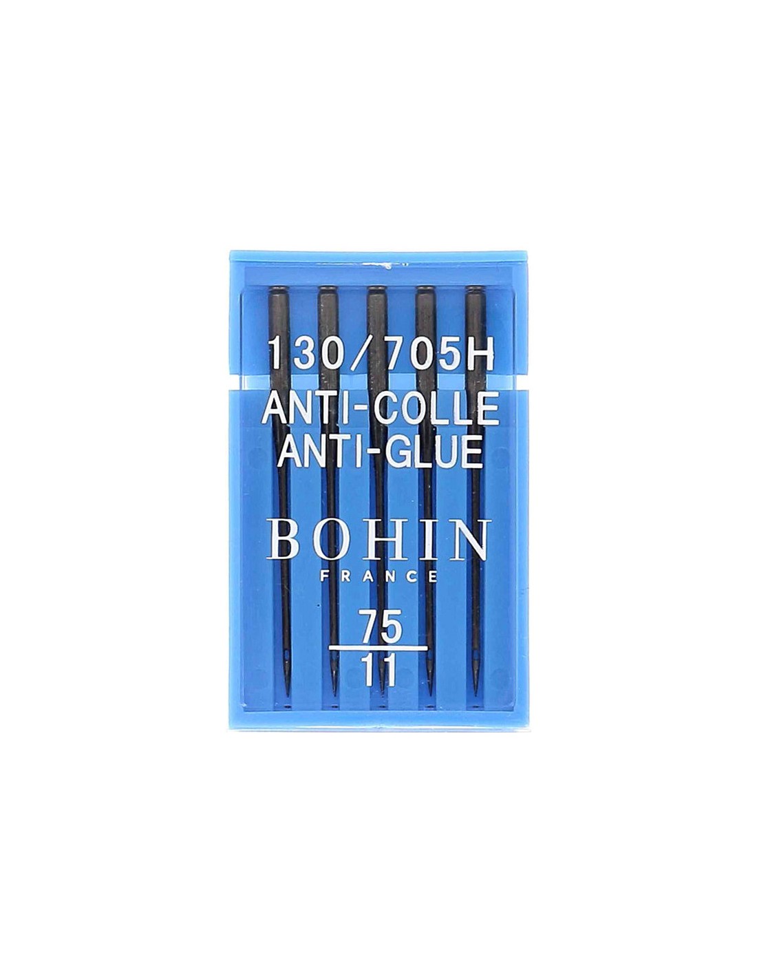 Aiguilles BOHIN anti-colle détail pointe et revêtement