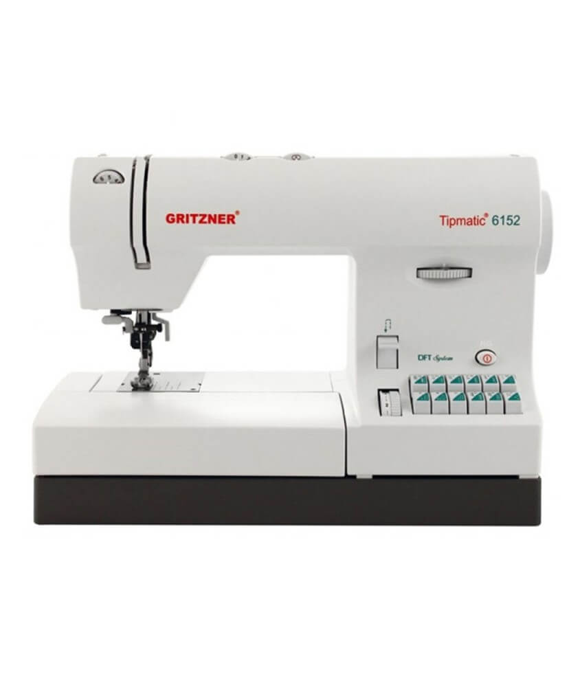 Machine à coudre Gritzner Tipmatic 6152-DFT vue de face fond blanc