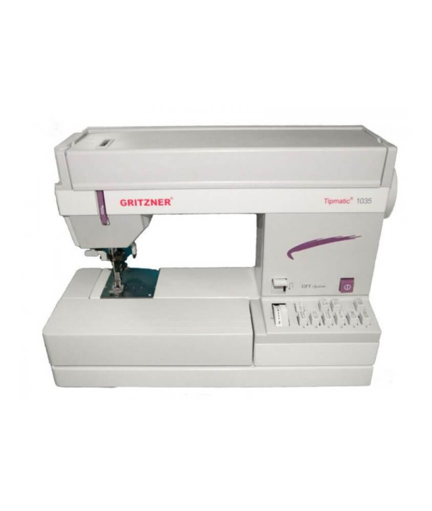 Machine à coudre Gritzner Tipmatic 1035-DFT vue de face fond blanc
