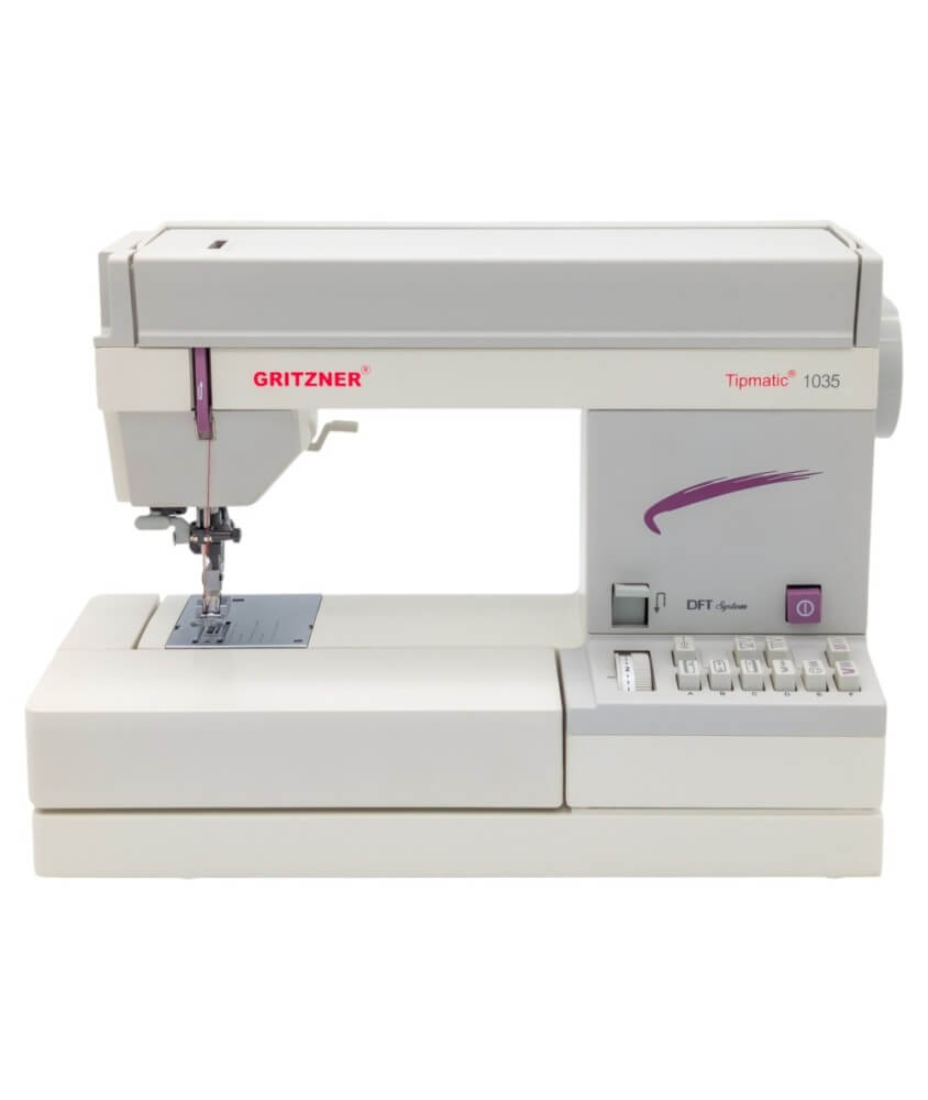 Gritzner Tipmatic 1035-DFT vue accessoires inclus pieds presseurs