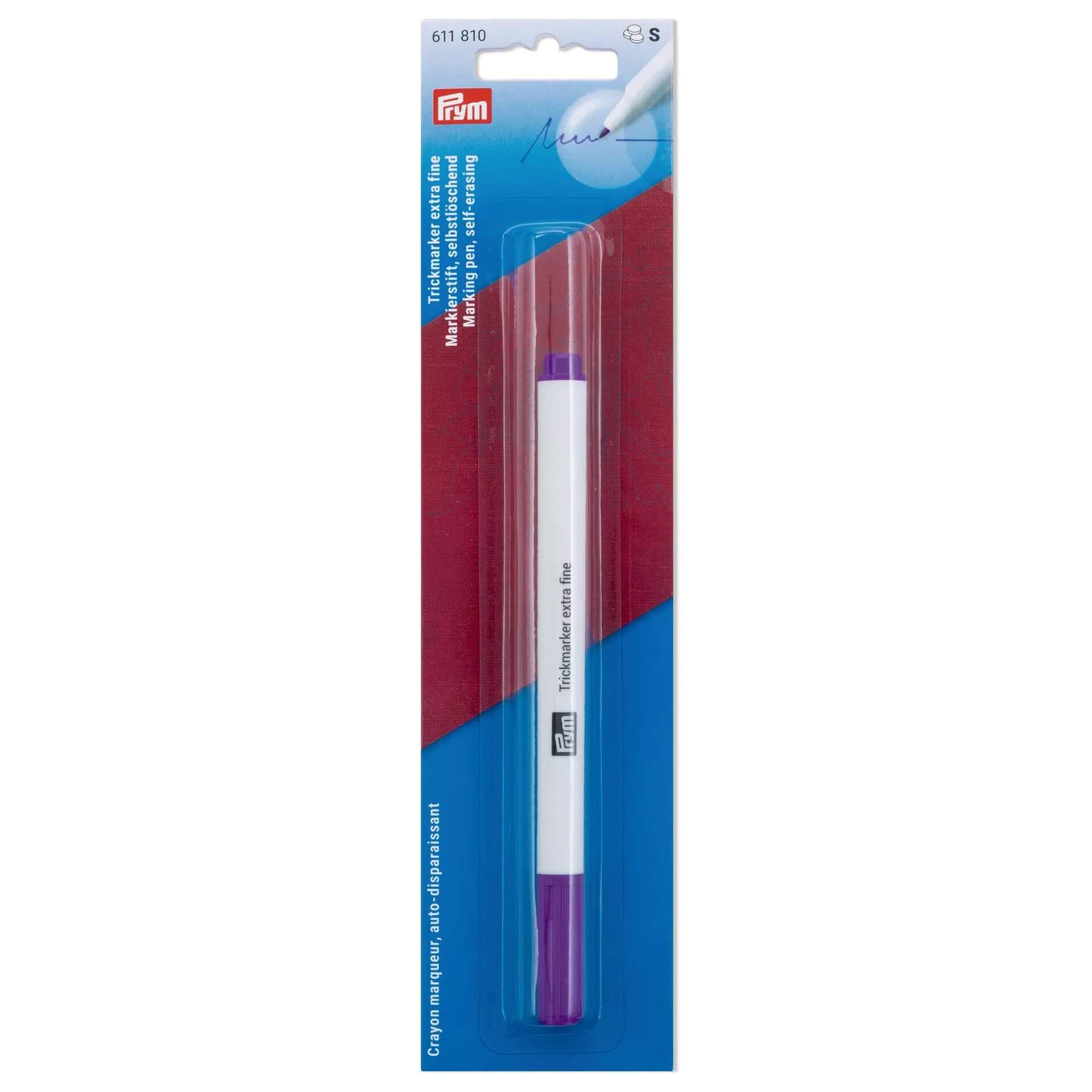 Trick Marker Prym extra fin auto-effaçable violet 611810 pointe fine disparait air couture