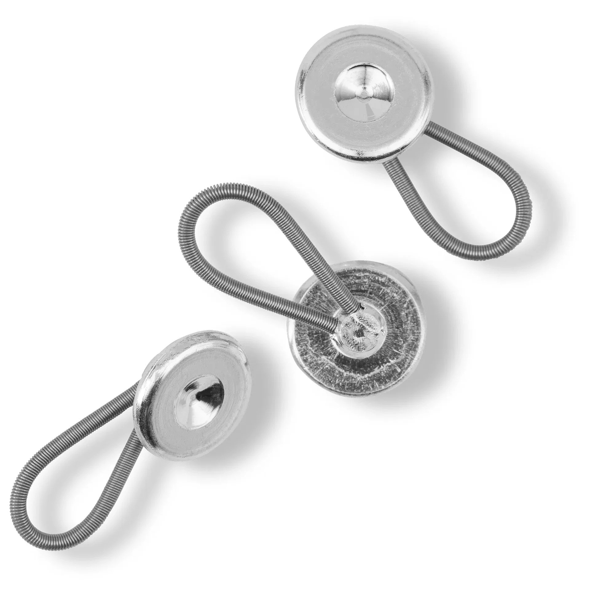 Détail de la boucle acier inoxydable des boutons Flexi Prym