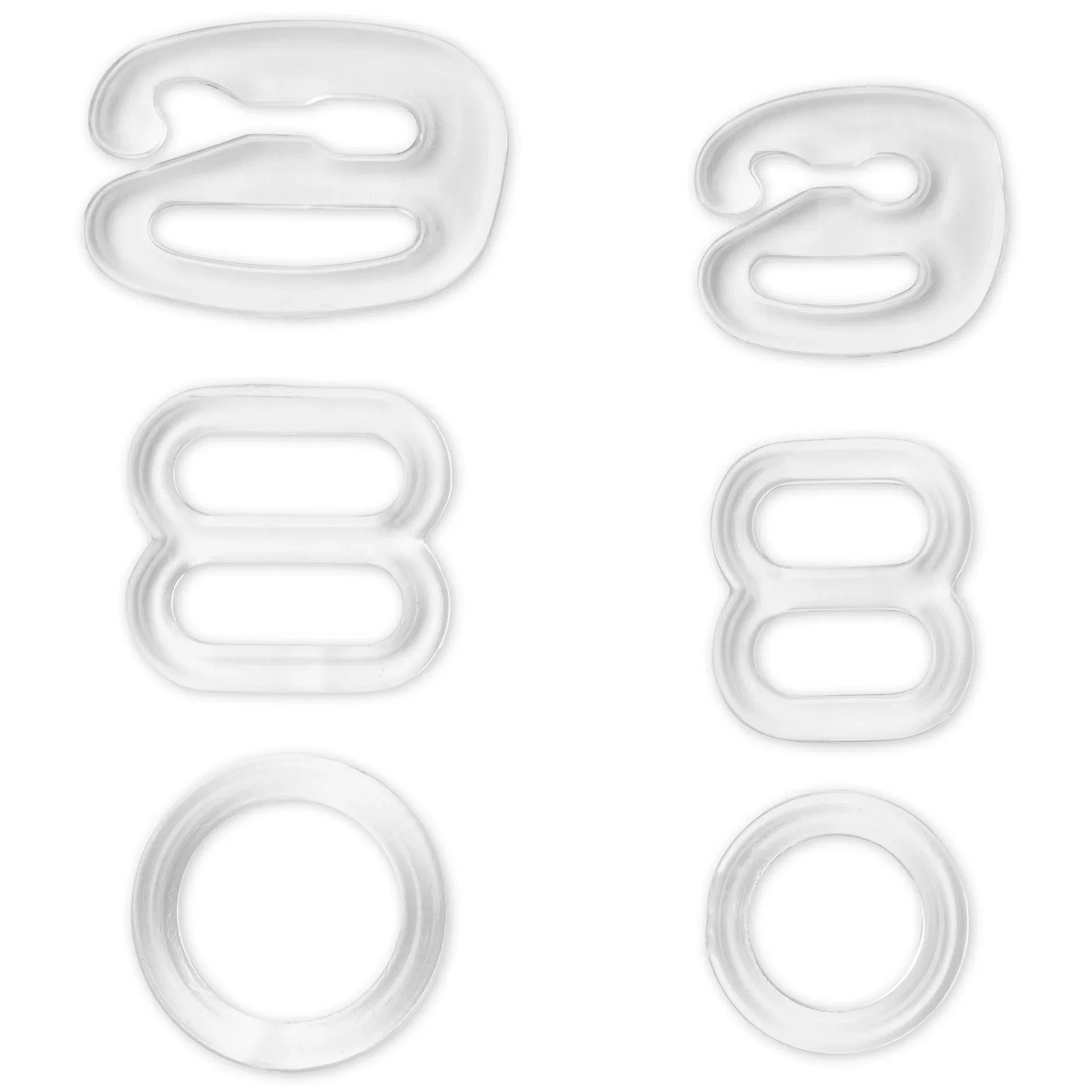 Kit accessoires soutien-gorge Prym arrêts régleurs anneaux transparent