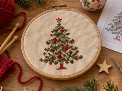 Patrons de Noël à télécharger : broderie, point de croix, tricot