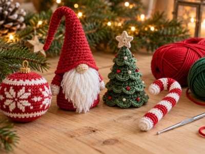 Crochet de Noël : 15 décorations faciles à crocheter