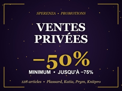 Promo laine, tricot et mercerie : top 10 des promotions Sperenza jusqu'à -75%