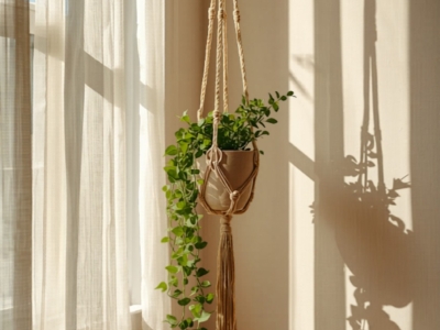 Macramé déco d'été : suspension de plante, attrape-rêves et idées faciles