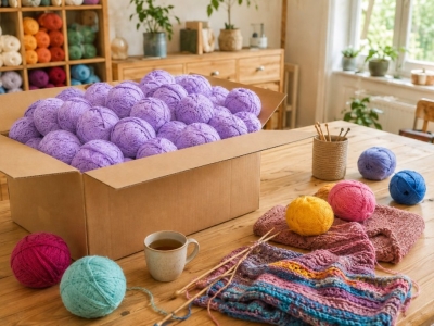 Acheter sa laine en gros : lots de pelotes et cartons grossiste